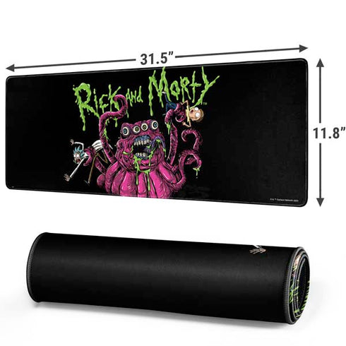 Adult Swim Rick and Morty Tentacle Attack Gaming Mouse Pad